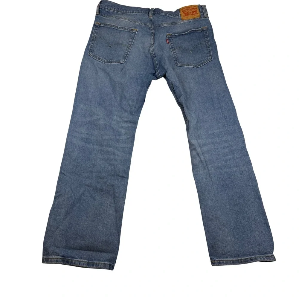 Levis 513 Slim Straight Jeans Mens 36x30 Medium Wash Flex Stretch 08513-093
